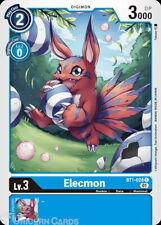 BT1-028 Elecmon Common Alternative Art Mint Digimon Card