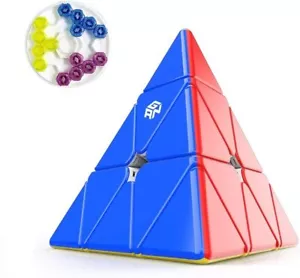 GAN Pyraminx 36 Magnets, Speed Magnetic Pyramid Puzzle Stickerless Triangle Cube - Picture 1 of 7