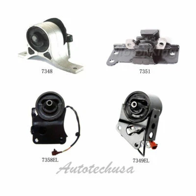 For 2004-2006 Nissan Maxima 3.5L Auto w/ Sensor Engine Trans Mount Set 4 M008 - Image 1 of 3