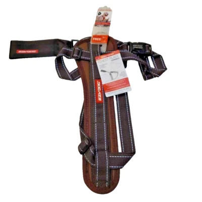 Ремень для груди собаки EzyDog и автомобильное ограничение коричневые регулируемые XL новые - Изображение 1 из 4