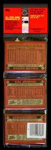 1986 Topps Baseball Rack Pack - MURPHY ALL-STAR ON TOP; CAL RIPKEN ON THE BACK!! - Picture 1 of 1