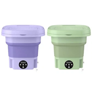 Mini Washing Machine Electric Laundry Machine w/Detachable Drain Basket Portable - Picture 1 of 20