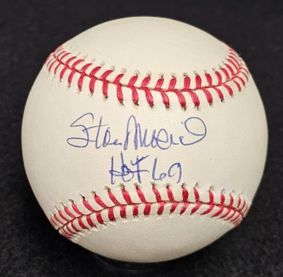 STAN MUSIAL Signed HALL OF FAME 1969 Official Baseball-ST. LOUIS CARDINALS-PSA - Image 1 of 4