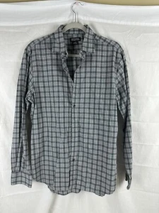 Michael Kors Mens Long Sleeve Button Up Plaid Shirt, Size M, Brown - Picture 1 of 4