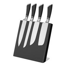Porta Coltelli da Cucina Magnetico - Ceppo Portacoltelli Legno Nero