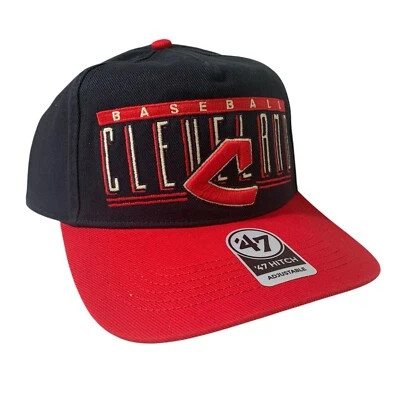 47 Marca Cleveland Guardians Marina Cooperstown Enganche Gorra Snapback Ajustable OSFM Foto 1 de 4