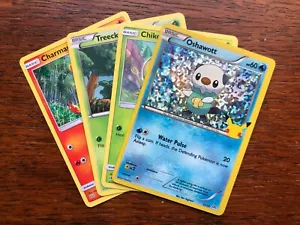 Pokémon 25th Anniversary McDonalds 2021 Promo Oshawott Cards Holo Charmander - Picture 1 of 5