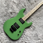 Custom ST Electric Guitar In Green Maple Fretboard Black Hardware Free Shipping