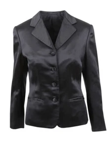 Brioni Blazer Jacket Black 100% Silk Size EU 38  US 8 UK 10 NEW - Picture 1 of 6