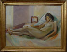 Svante Bergh 1885-1946, Resting Female Nude (S.Ginnignana), Verse Date 1926