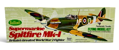 Supermarine Spitfire Mk-1, British Fighter Plane Model, Guillows #504 1:30 NIB - Image 1 of 4