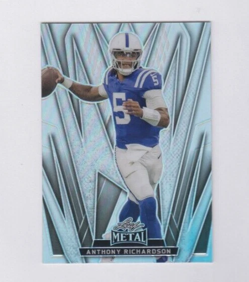 Anthony Richardson 2024 LEAF METAL SILVER PRISMATIC CARD #5 INDIANAPOLIS COLTS