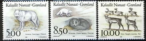 Greenland 1993, Native animals (I) set VF MNH, Mi 239-41 cat 8,5€ - Picture 1 of 1