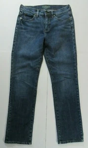 LRL Ralph Lauren Women's Straight Leg Distressed Faded Blue Jeans 4 - Picture 1 of 7