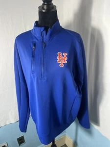New York Mets Antigua Quaterzip Adult Large - Picture 1 of 8