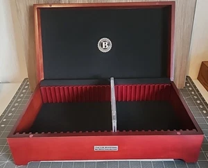 $2 two dollar bill Bradford Exchange Wood Collection Box Storage HOLDS 27 - Picture 1 of 9