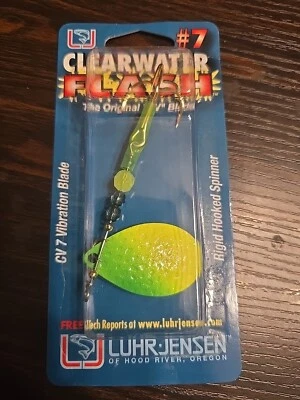 Luhr Jensen Clearwater Flash #7 - FLASH GATORADE Rigid Hooked Spinner - Image 1 of 3