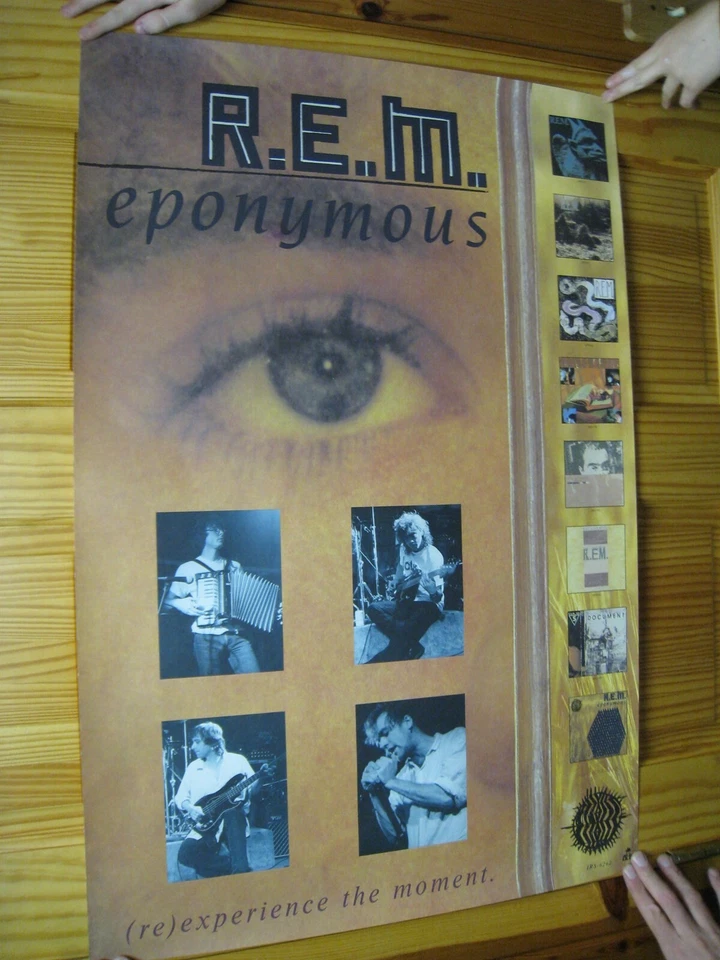 R.E.M. Poster REM R e m Eponymous Face Band Shot With Instruments Re-experience - Image 1 of 1