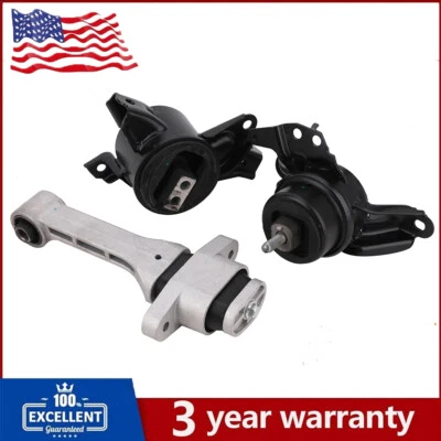 3 SET Motor & Trans Mount For 2011 2012 2013 2014 Hyundai Sonata Sedan - 4Door Foto 1 de 4