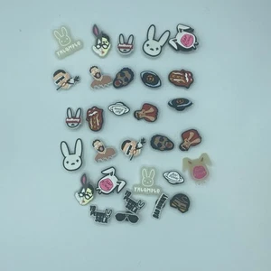 Bad Bunny Mixed Shoe Charms Decorations for Crocs Accessories for Kids 30 Pcs. - Picture 1 of 5