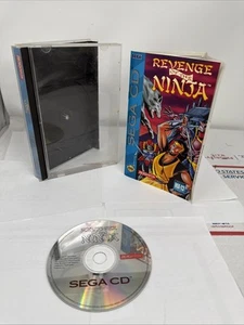 🔥MINT 📀! Revenge of the Ninja (Sega CD, 1994) Complete CIB Manual Reg Card!🔥 - Picture 1 of 9