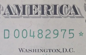 $1 Vintage Star Bill 1969 00482975* Very Lightly Circulated  - Picture 1 of 3