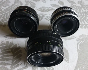 M42 mount x3 Lenses (SLR Camera Lenses) Spares Or Repair - job lot - Picture 1 of 7