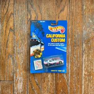 1/64 HOT WHEELS 1989 CALIFORNIA CUSTOM CORVETTE Funny Car w/Decals 2102 - Picture 1 of 6