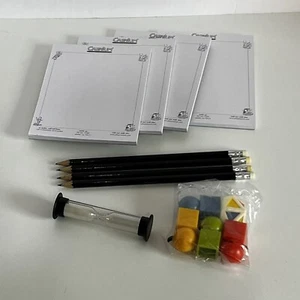 Cranio Gioco Gettoni Ricambio Pezzi Ricambi Clessidra Sabbia Timer, Die, Matite - Foto 1 di 9