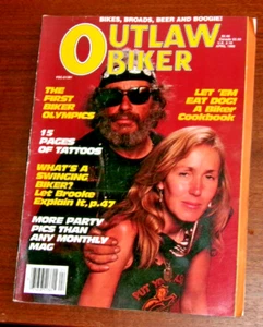 Vintage April 1985 OUTLAW BIKER Magazine Complete Tattoos/Motorcycles Vol.1, #3 - Picture 1 of 5