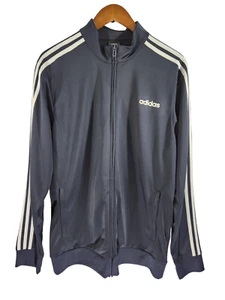 Adidas Originals 3 Stripes Logo Full-Zip Track Jacket Men's Large Navy White - Picture 1 of 5