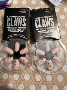 2 Kits de Uñas Sinfulcolors Garras Arte Profesional Manicura Vidrio Piedrado y Punta Grande Energía - Imagen 1 de 6