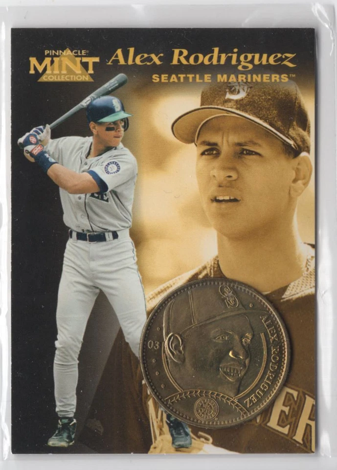 1997 PINNACLE MINT COLLECTION PLUS COIN ALEX RODRIGUEZ R45 - Image 1 of 2