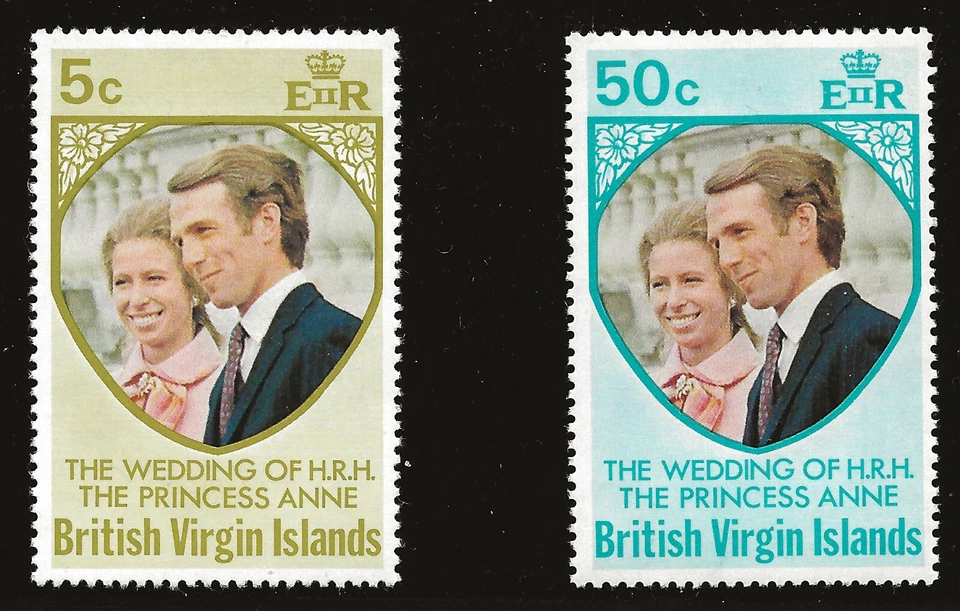 Virgin Islands Scott #260-61, Singles 1973 Complete Set FVF MNH - Image 1 of 1