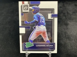 LUISANGEL ACUNA 2022 PANINI DONRUSS OPTIC #RP-9 RATED PROSPECT BASE / RANGERS - Picture 1 of 2