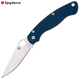 Spyderco Military 2 (XL) Kompressionsverschluss SPY27 Satin Blade blau G10 C36GPCBL2 - Bild 1 von 7