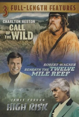 3  Features:Call of The Wild/Beneath The Twelve Mile Reef/High Risk(DVD) - Image 1 of 2