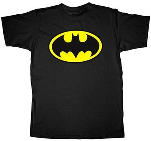 Camiseta Batman Clásica Escudo Logo Adulto y Jóvenes - Superhéroe Oficial DC Comics - Imagen 1 de 1