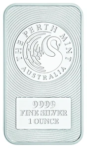 2023 Australia KANGAROO PERTH MINTED BAR 1oz .9999 $1 Pure Silver Bullion - Picture 1 of 4