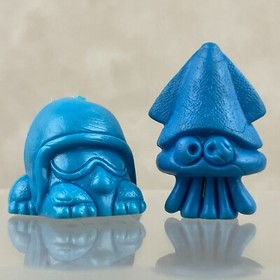 Bandai Famicom Super Mario Bros Blooper Buzzy Beetle Keshi Rubber Eraser Figures