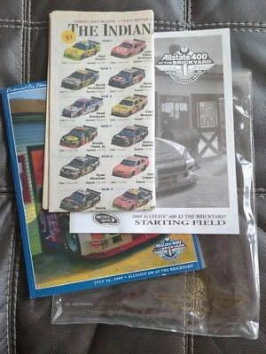 Juego de noticias Allstate Brickyard 400 Super Weekend Event Program Starting Line 2009 Foto 1 de 4
