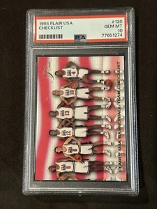 PSA 10 1994 Flair USA Checklist 64-120 #120 Shaq Thomas Miller Wilkins Basketbal - Picture 1 of 3