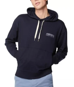 Perry Ellis Men's Oversized Heavy Weight Hoodie Dark Sapphire Navy Blue XL - Picture 1 of 6