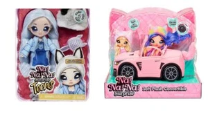 Na! Na! Na! Surprise Pink Soft Plush Convertible Car and Alaska Frost Teens Doll - Picture 1 of 8