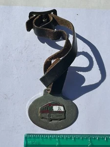 VINTAGE TRAILWAYS WATCH FOB CHARTER BUS COACH COMMUTER TRAVEL TRANSPORTATION TAG - Picture 1 of 6