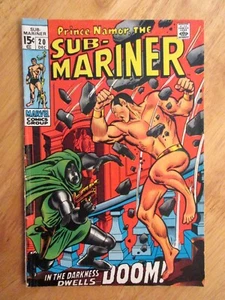 SUB-MARINER #20 (1969) **Dr. Doom Key!** (FN/VF) **Very Bright & Colorful!** - Picture 1 of 4