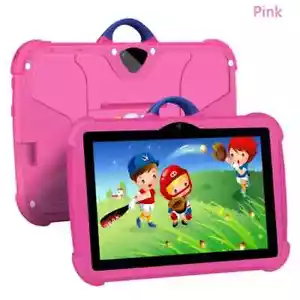 New Pink Pattern Kids Tablet 7 Inch Quad Core 4GB RAM 64GB ROM Android - Picture 1 of 1