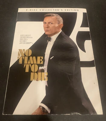 NO TIME TO DIE 007 Bond 2-Disc DVD Set New & Sealed With Slip Cover - Image 1 of 4