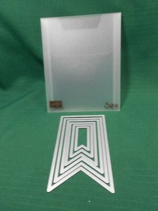 STAMPIN' UP! - BANNERS FRAMELITS DIES #132173 6 Piece - Picture 1 of 4
