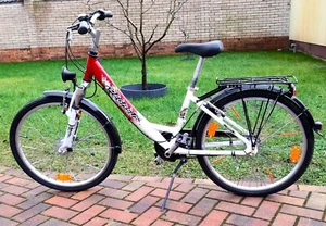 Kinderfahrrad Pegasus 24-er fahrbereit Narbendynamo Beleuchtung Standlicht - Bild 1 von 8